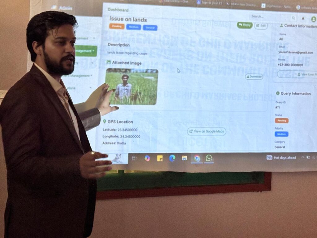 Thatta Farmers Digital Hub for Better Crop Growth